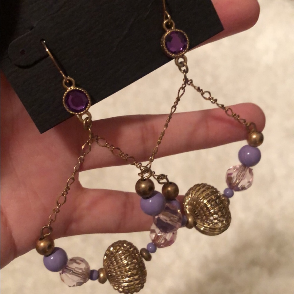 Bebe chandelier earrings